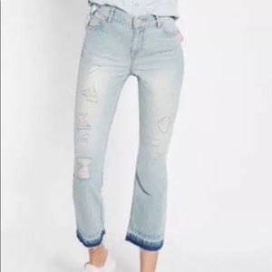NWT Express Bell crop high rise jeans Sz 10